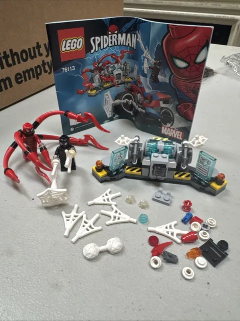 LEGO Spider Man Bike Rescue BAG 2 ONLY  #76113 100% complete with Minifigs