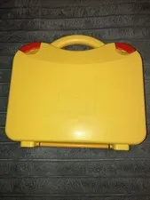 LEGO Yellow & Red Plastic Carrying Case Storage  # 10713