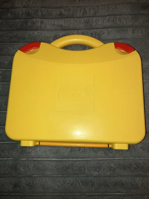 LEGO Yellow & Red Plastic Carrying Case Storage  # 10713