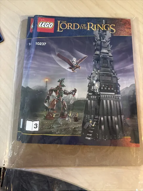 LEGO 10237 Tower of Orthanc Instructions (3 Books + Sleeve Backer)