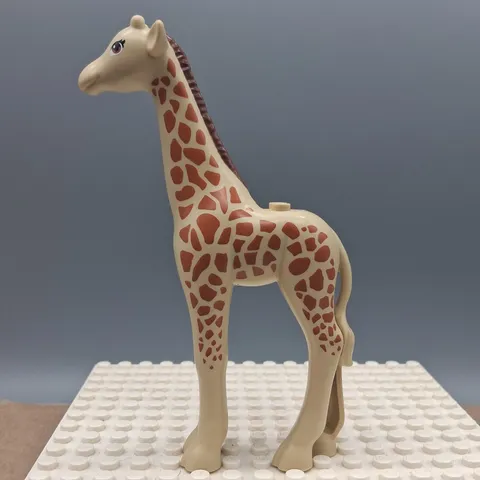 Lego Giraffe, Mini Doll Style with Dark Orange Eyes Minifigure bb1280c01pb01