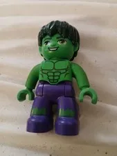 Incredible Hulk Lego Duplo Loose Figure Green & Purple From 10876 Superhero F Sh
