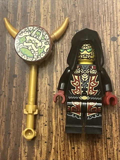 LEGO NINJAGO 71861 Dr. LaRow Loyalist Leader Minifigure w/ Horned Staff NEW