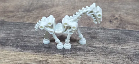 Lego Glow in Dark SKELETON HORSE - White Monster Fighters Halloween Minifigure