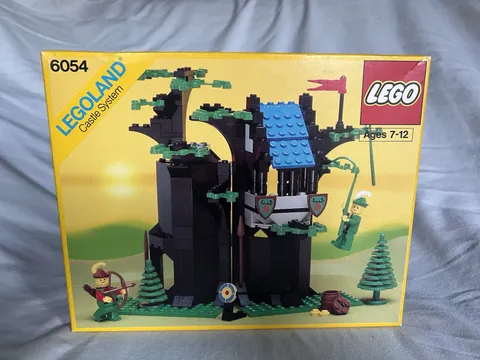 LEGO 6054 Forestmen’s Hideout Legoland Castle 1986 NEW Sealed Bags Vintage