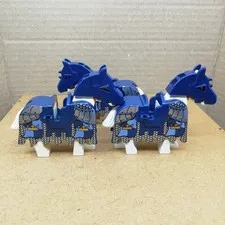 LEGO Minifigure Castle Horse Fantasy Era Blue Lot Set Bulk Sale