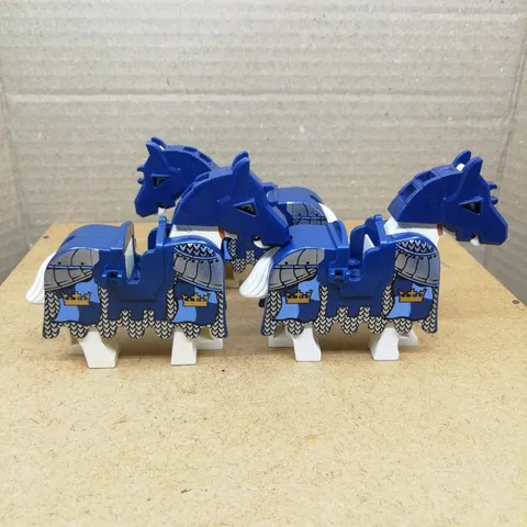 LEGO Minifigure Castle Horse Fantasy Era Blue Lot Set Bulk Sale