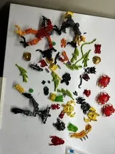 Vintage Bionicle Lot various Masks, Figures, parts and pieces