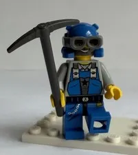 LEGO Power Miners Duke beard minifigure 8708 8960 8964 Dual Face