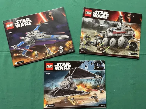 LEGO Star Wars 3 Manuals Only Pre-Owned/Used Good Condition 75149-75151-75154