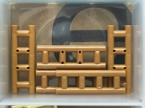 LEGO Parts - Medium Nougat Bar 4L Double (Ladder) - No 7307 - QTY 5