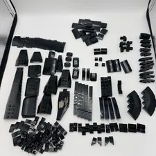 LEGO 161 Black Curved Wedges & Slopes Large To Small Sorted Pieces Lot
