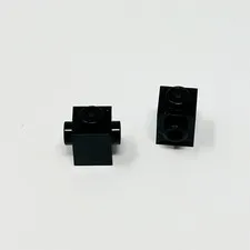 47905 LEGO Parts Brick Modified 1x1 w/ Studs on 2 Sides BLACK (2)