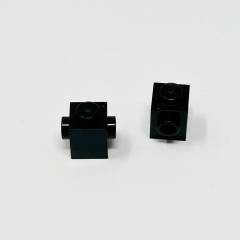 47905 LEGO Parts Brick Modified 1x1 w/ Studs on 2 Sides BLACK (2)