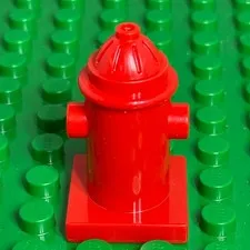 Lego DUPLO Red Fire Hydrant Firefighter 9211 9132 9181 4664 5601 10593 6168