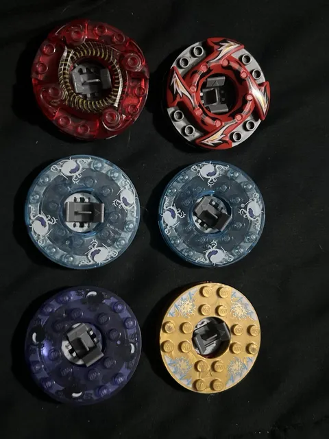 LEGO Ninjago Masters of Spinjitzu Spinner Lot of 6 Rare Retired