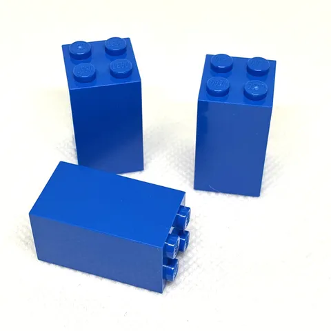 LEGO Parts - Blue Brick 2 x 2 x 3 - No 30145 - QTY 3