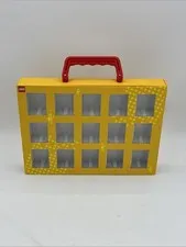 LEGO Minifigure Collector's Box Carry Case with Handle Fits 15 Figures