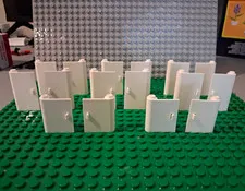 Lego Pivot Doors In White. 6 sets Of 1x3x4. 2 Sets Of 1x3x3.