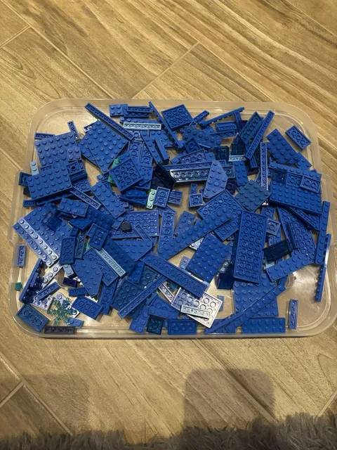 LEGO Bulk Lot Blue, Light Blue, Aqua  Bricks & Blocks Loose Lot