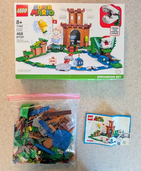 LEGO 71362 Super Mario: Guarded Fortress Expansion Set - 100% w/ Box & Manual