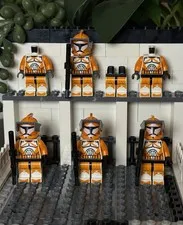 LEGO Star Wars Phase 1 Bomb Squad Trooper Lot SW0299 6 Bodies 4 Helmets