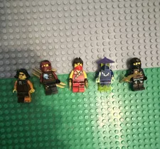 LEGO NINJAGO Minifigure Lot - Nya, Kai, Ghost Warrior, Cole, Cyren
