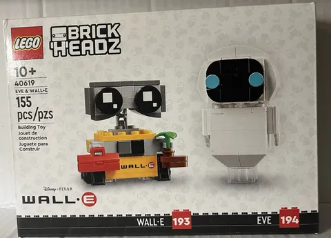LEGO BrickHeadz Disney-- EVE & WALL-E--155 pieces--#40619-- NEW / Sealed