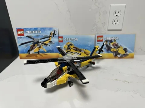 Retired LEGO 31023 Creator 3 In 1 Yellow Racers 100% Complete With Instructions