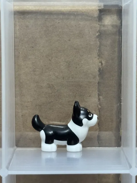 LEGO Parts - Black Dog, Corgi (Friends Peaches) - No 109845pb01 - QTY 1