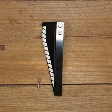 LEGO Black Panther Black Wedge 10x3 Right with White Stripes Sticker 50956pb042
