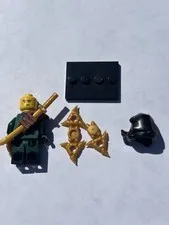 LEGO NINJAGO Ronin Lloyd Minifigure w/ Gold Sword Accessories Helmet & Base