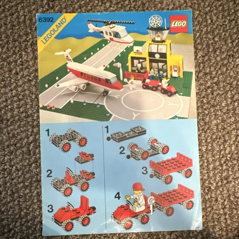 LEGO LEGOLAND 6392 Airport Illustrated Instruction Manual Booklet