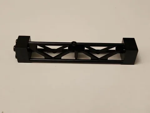 LEGO Girder Support 2x2x10 Triangular Vert Axlehole Type 3 58827 Black