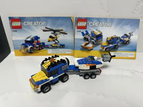 Retired LEGO 5765 Creator Transport Truck 99% Complete READ. Makes 3 Designs