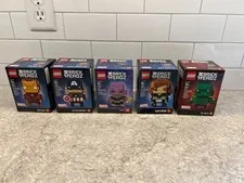 LEGO Brick Headz Marvel Captain America, Black Widow, The Hulk, Iron Man, Thanos
