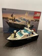 Lego Town 4010 Police Rescue Boat with Box, No Instructions