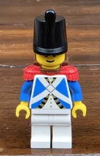 LEGO Minifigure Imperial Soldier with Red Epaulettes and Brown Backpack #pi061