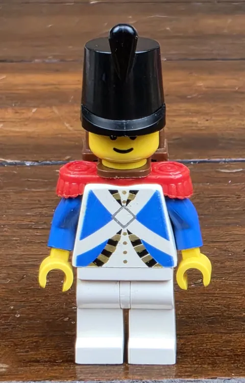 LEGO Minifigure Imperial Soldier with Red Epaulettes and Brown Backpack #pi061