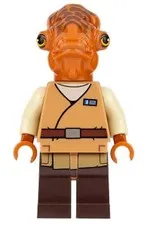 LEGO® Minifigure Star Wars sw0719 Admiral Ackbar (Medium Nougat Robe)