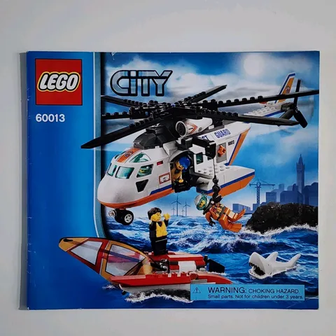 LEGO City 60013 Coast Guard Helicopter Instruction Manual Only Booklet No Bricks