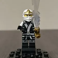 LEGO Ninjago Minifigure NJO076 Zane The Final Battle 70504 With Elemental Blade