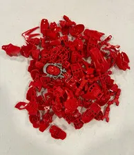 LEGO BIONICLE Red Plastic Parts & Pieces Bulk Lot, More Than 10 Pieces