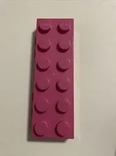 LEGO Pencil Case Brick Box Mini Figure Storage Plastic Holder Pink
