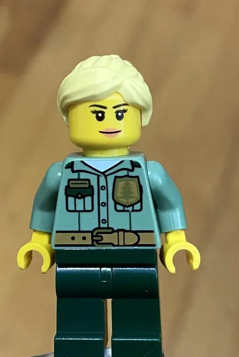 LEGO Female National Park Monument Ranger / Tour Guide Blond Hair