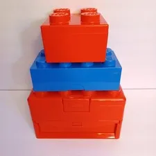 Lego Elements Brick Storage Carrying Case with Drawer & Handle + 853234 Storage