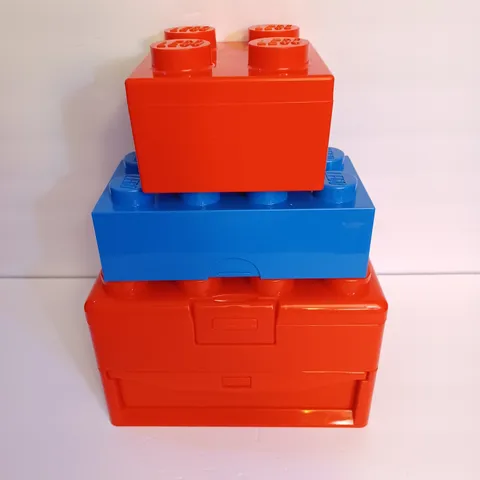 Lego Elements Brick Storage Carrying Case with Drawer & Handle + 853234 Storage