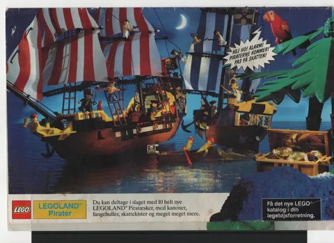 LEGO ADVERTISING INSERTS #  2-1307 # PIRATES # 1989 #