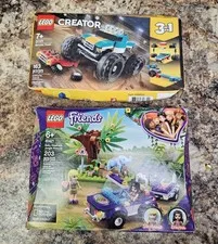 2 OPENED DAMAGED BOX LEGO SETS 31101 & 41421 MAY BE INCOMPLETE, WITH MINI FIGS
