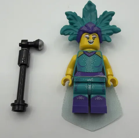 Lego CMF Series 21 Cabaret Singer, Complete with Accessories
